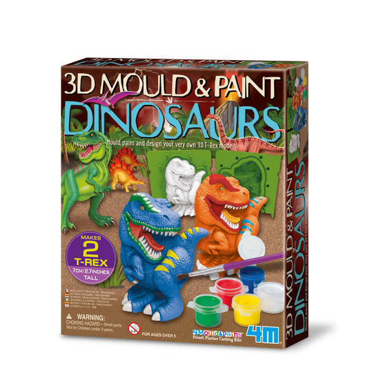Mould & Paint 3D Dinosaurios
