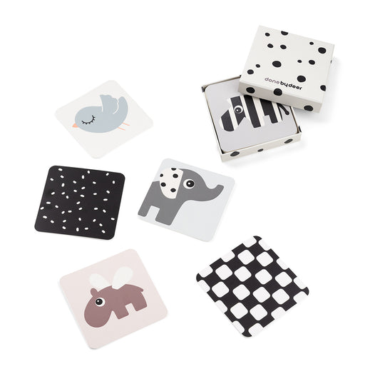 Cartas contraste bebes - 10 unidades Deer friends Mezcla color