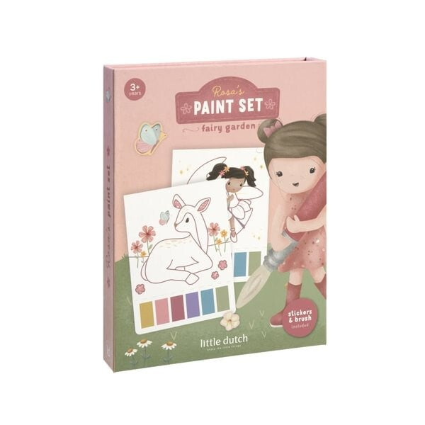Set de Pintura con Agua Rosa Jardín de Hadas