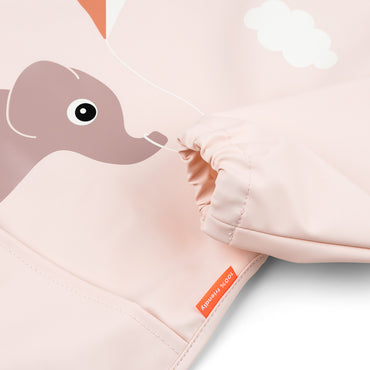 Babero con bolsillo y mangas Playground Rosa