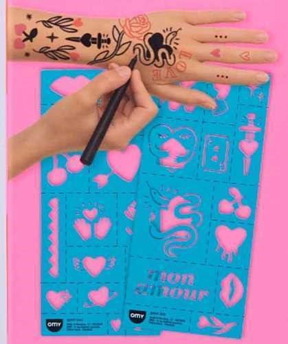 Rotuladores para Tattoos Temporales - I Love You
