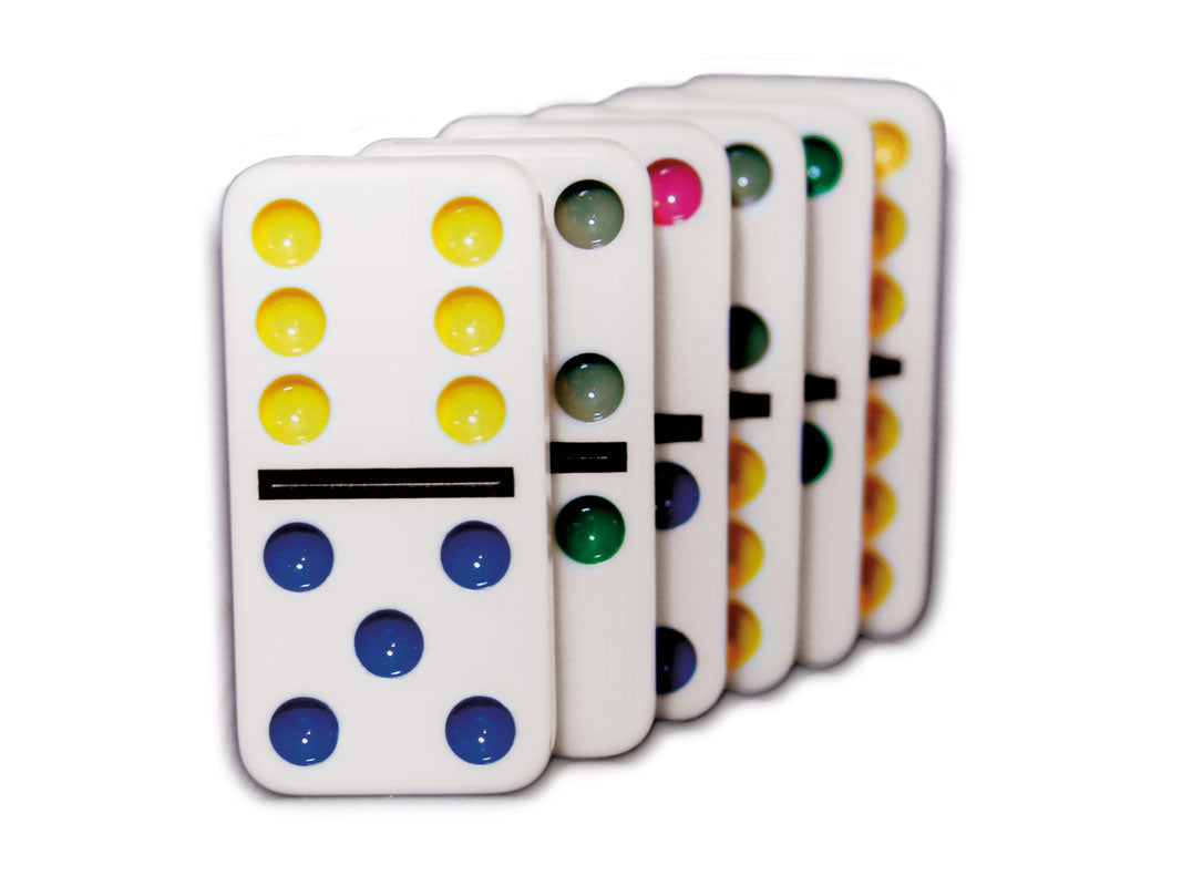 Domino colores Doble 6 Metal Box