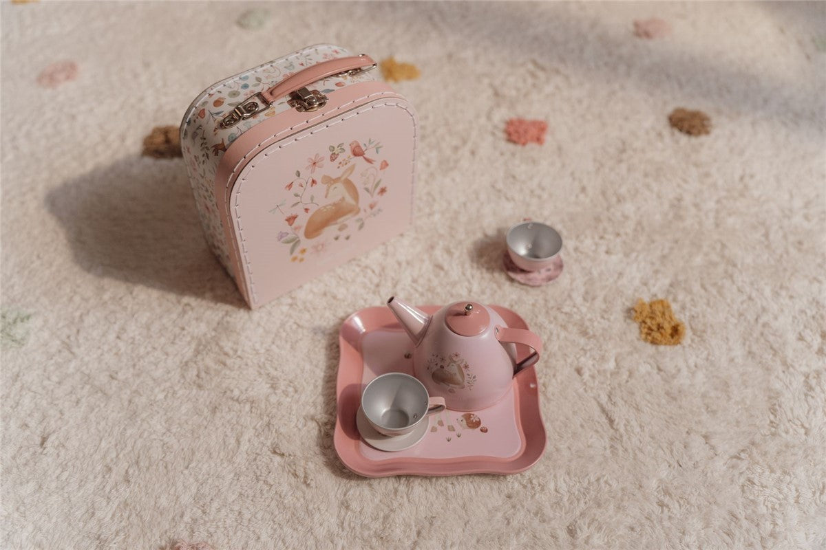 Maleta con set de té Jardín de Hadas