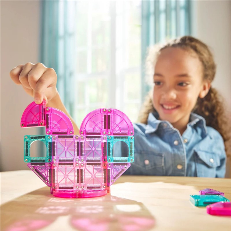 Magna-Tiles Micro Travel Corazones Set 26 pzas.