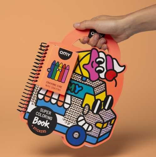 Libro Omy con Pinturas y Pegatinas - Yummy