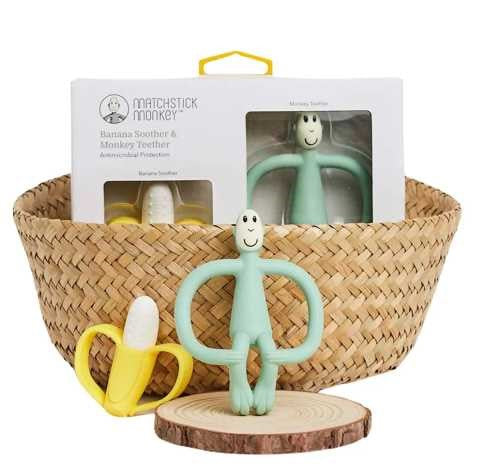 Set de Regalo Banana & Monkey - Verde Menta