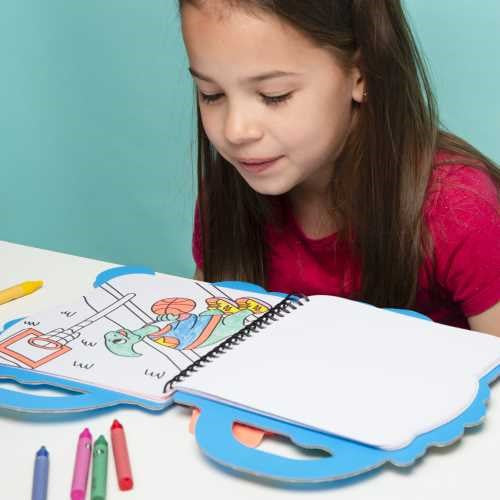 Libro Omy con Pinturas y Pegatinas - Dinos