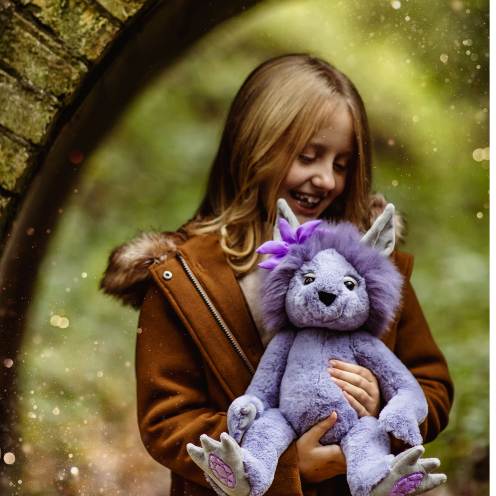 Troll de peluche Amethyst Boo morado Charlie Bears