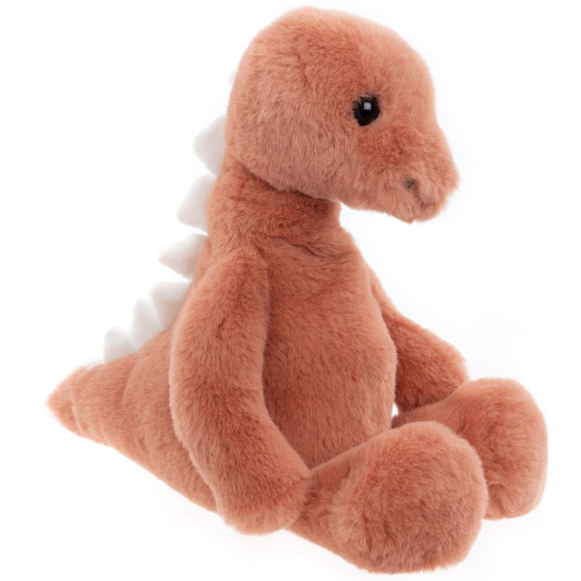 Dinosaurio stegosaurus de peluche Stevie naranja tamaño M Charlie Bears