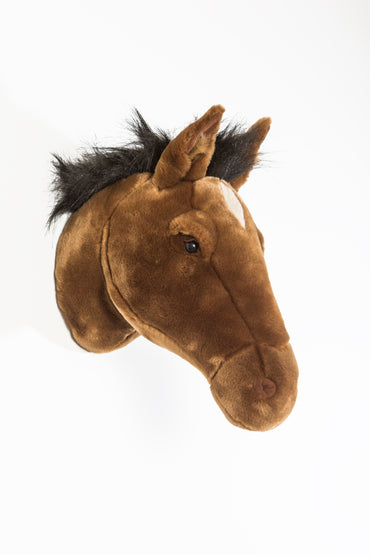 Cabeza de caballo marrón Scarlett decorativa para pared Wild & Soft