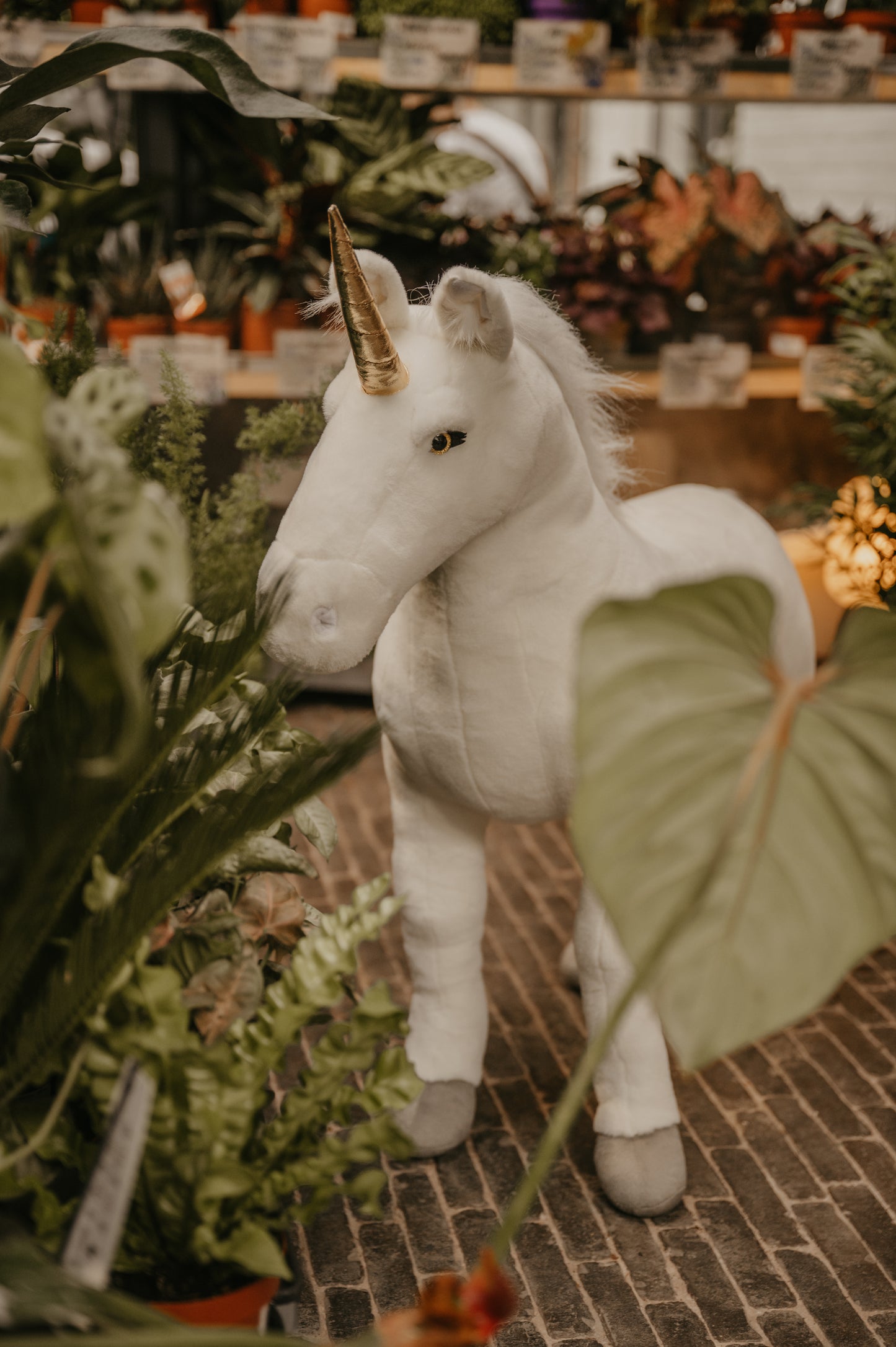 Unicornio de peluche, de pie - 80 cm Wild & Soft