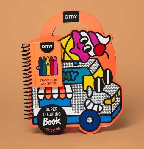 Libro Omy con Pinturas y Pegatinas - Yummy