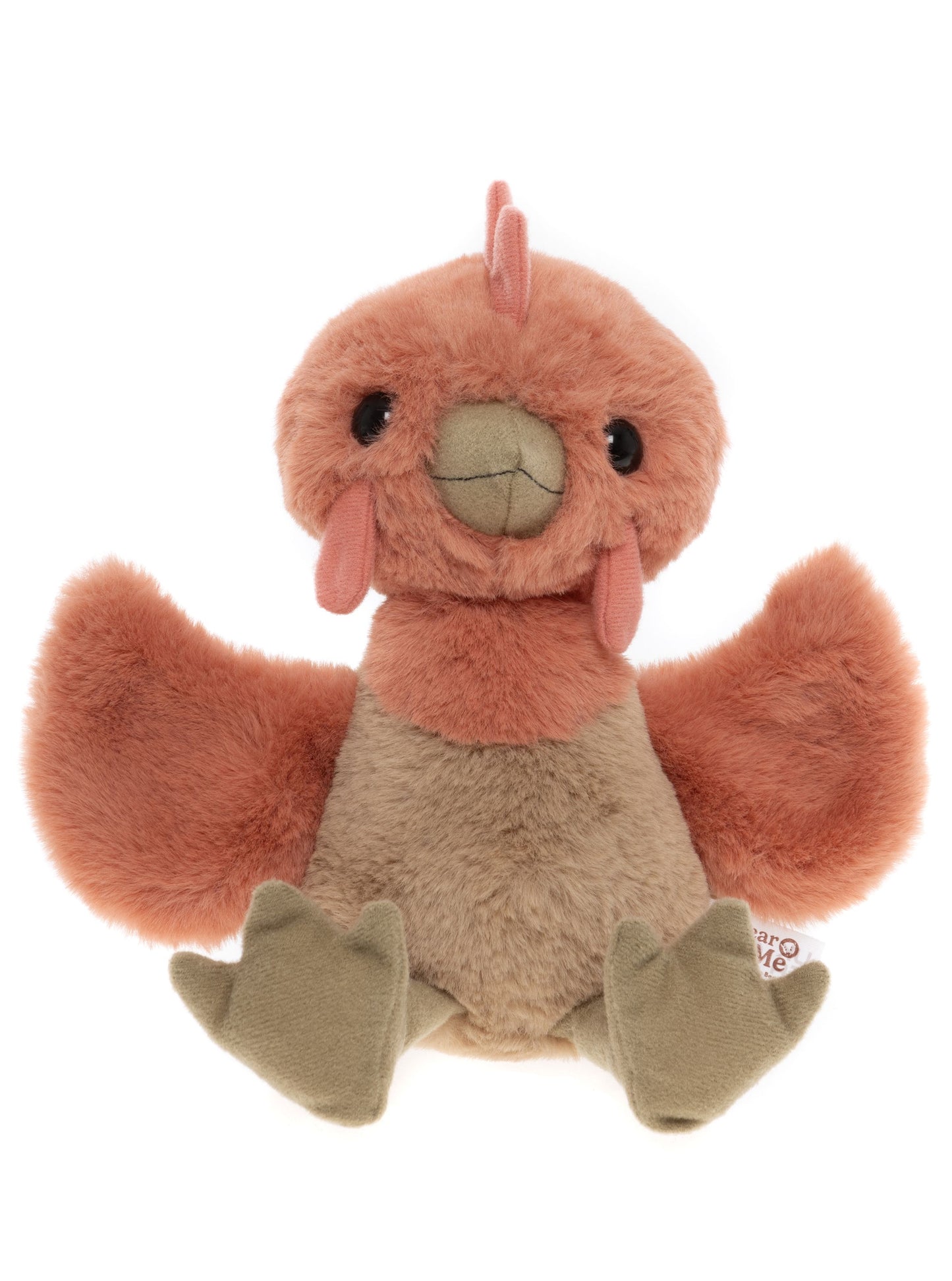 Gallina de peluche Clucky naranja tamaño M Charlie Bears