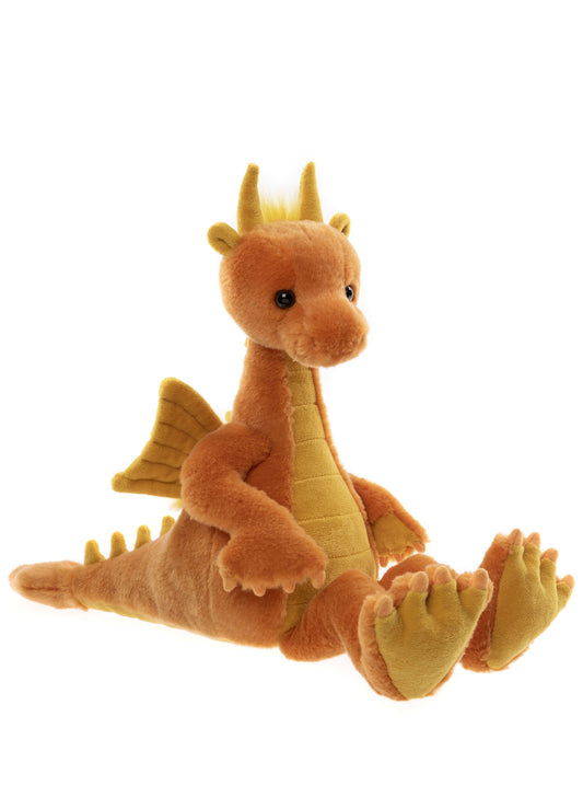 Dragón de peluche Diamonds naranja Charlie Bears