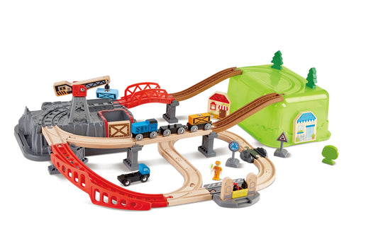 Juego de Bloques de Construcción de Ferrocarril