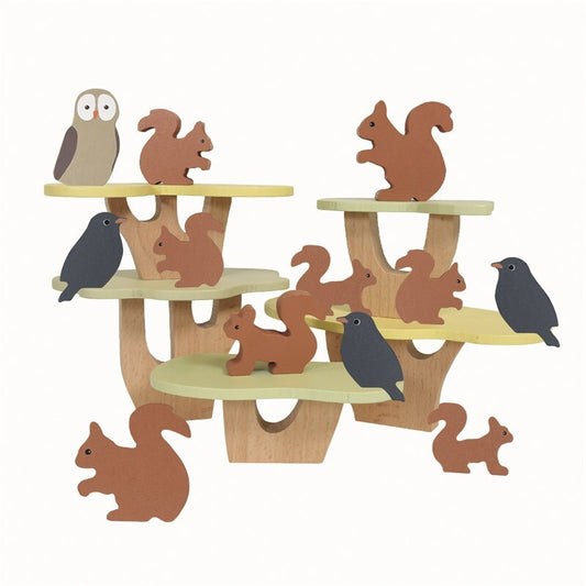 Juego de Apilar Ardillas