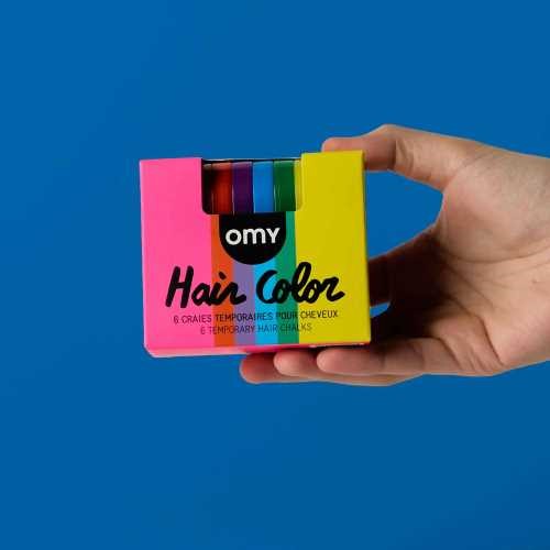 Tizas Temporales para el Pelo - Arcoiris
