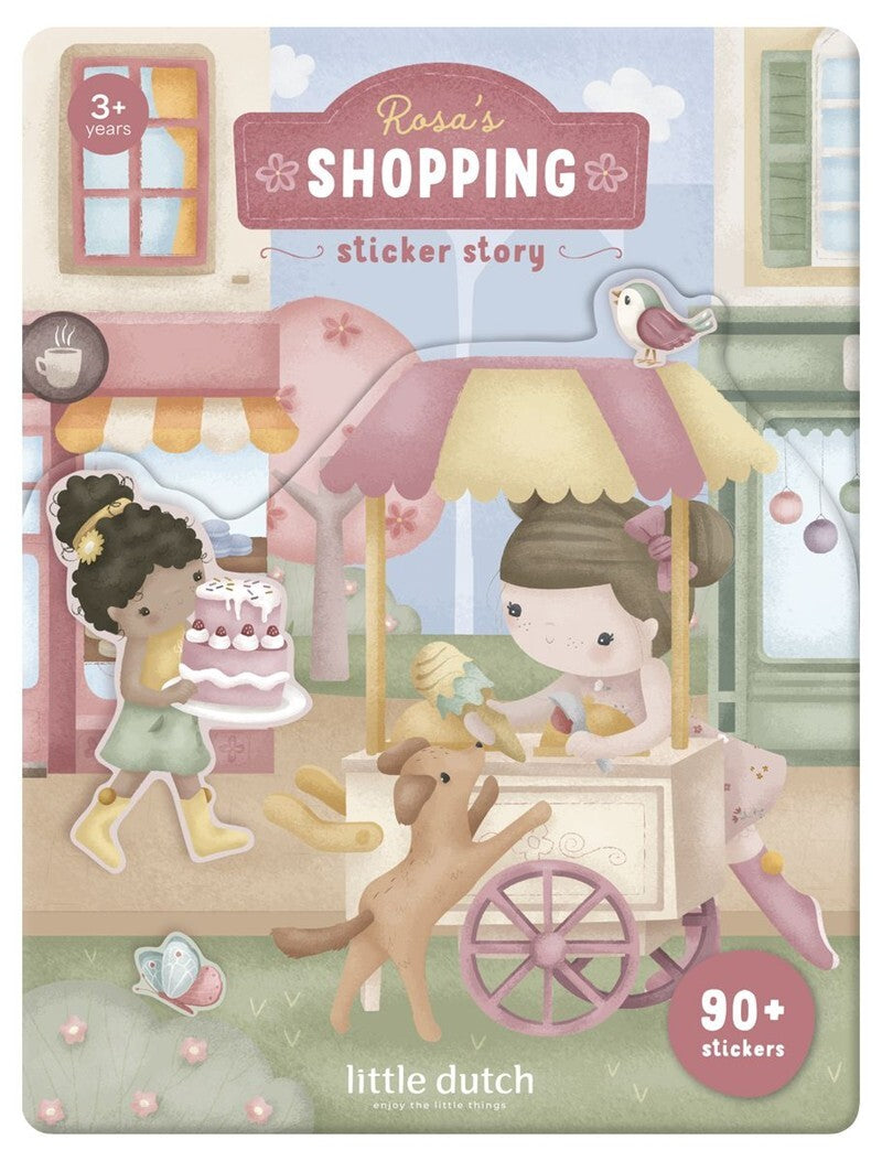 Libro de Pegatinas de Compras con Rosa