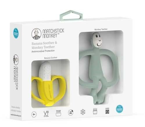 Set de Regalo Banana & Monkey - Verde Menta
