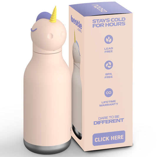 Botella térmica de acero inoxidable Asobu Besties unicornio 475 ml