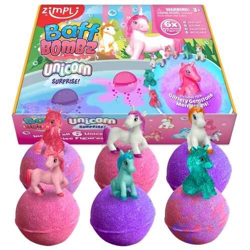 Pack 6 Bombas de Baño Sorpresa - Unicornios