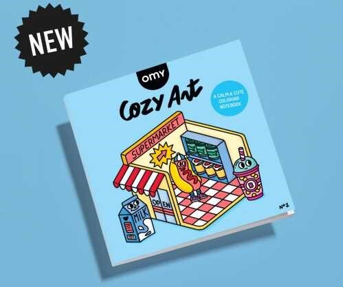 Libro para Colorear Cozy Art - Supermercado