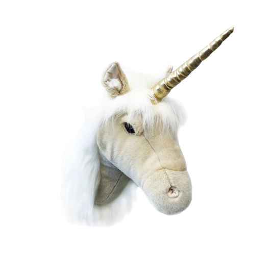 Cabeza de unicornio beige Fay decorativa para pared Wild & Soft