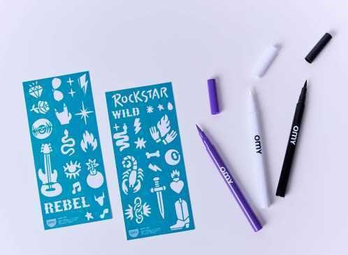Rotuladores para Tattoos Temporales - Rock Club