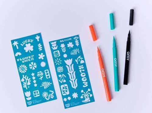 Rotuladores para Tattoos Temporales - Flower Power