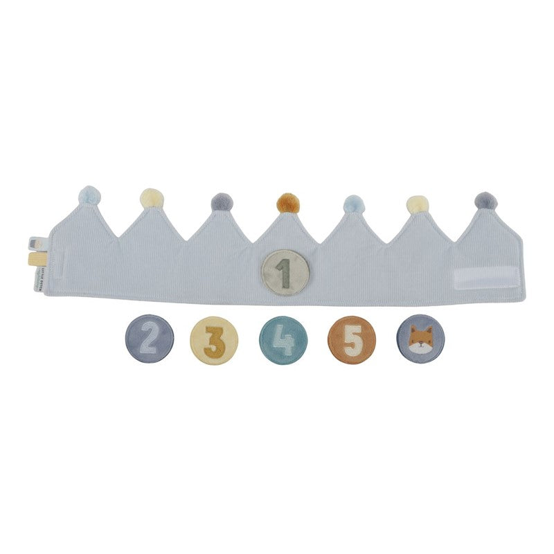 Corona de Cumpleaños con Números Azul