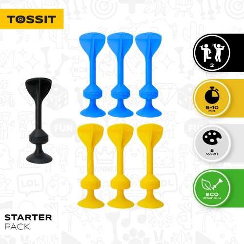 Tossit 7 Dardos Silicona Starter Pack - Amarillo + Azul