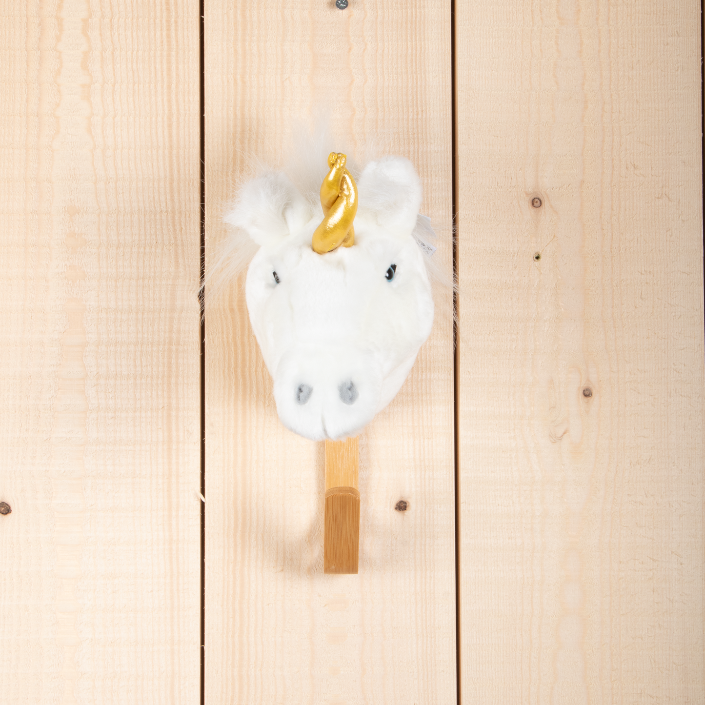 Perchero infantil cabeza de unicornio blanco Wild & Soft