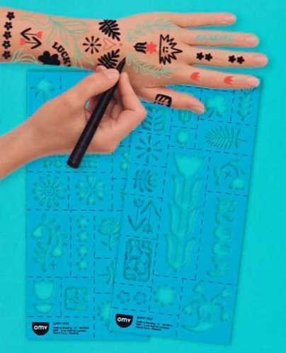 Rotuladores para Tattoos Temporales - Flower Power