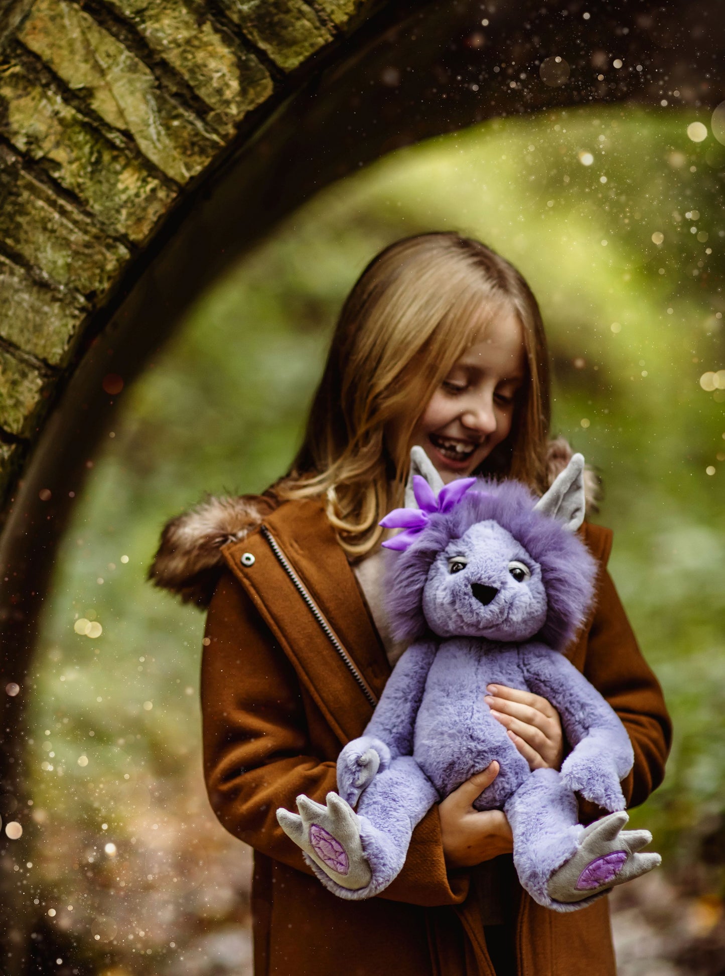 Troll de peluche Amethyst Boo morado Charlie Bears