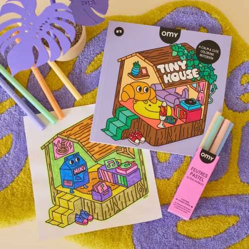Libro para Colorear Cozy Art - Supermercado