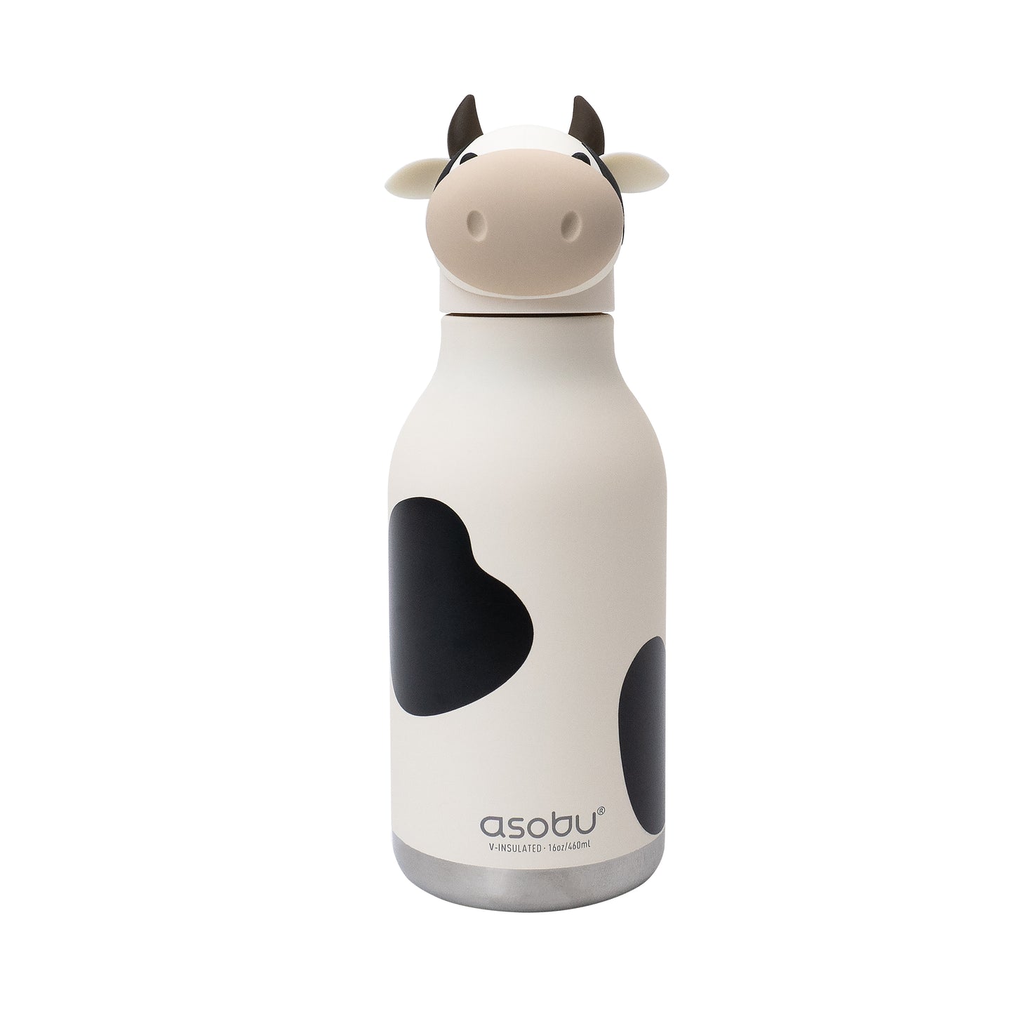 Botella térmica de acero inoxidable Asobu Besties vaca 475 ml