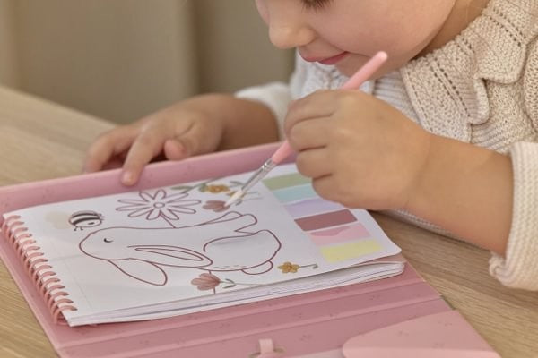Set de Pintura con Agua Rosa Jardín de Hadas