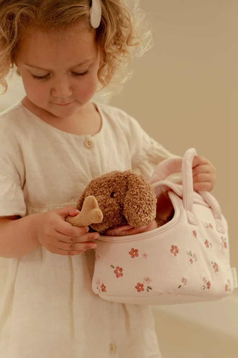 Perrito de Peluche Jackie con Bolsa