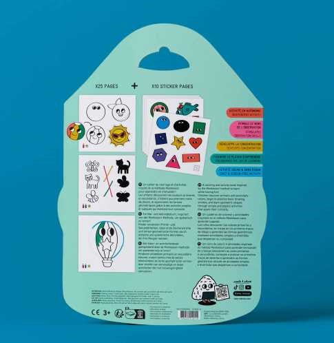 Libro Pegatinas Montessori - Formas Geométricas