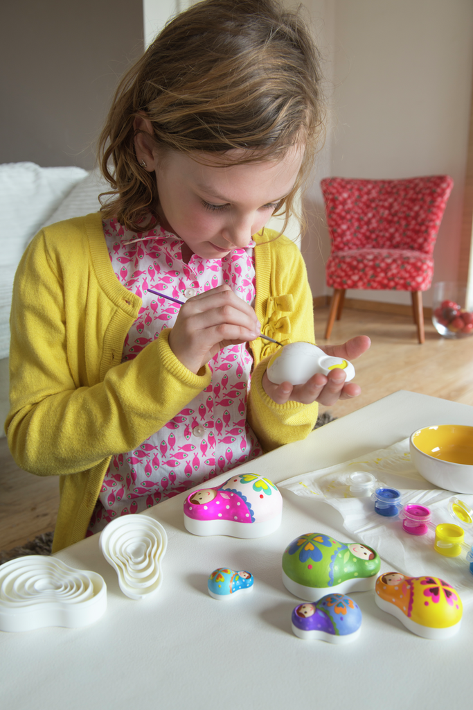 Taller Pinta Cajitas Matrioshka
