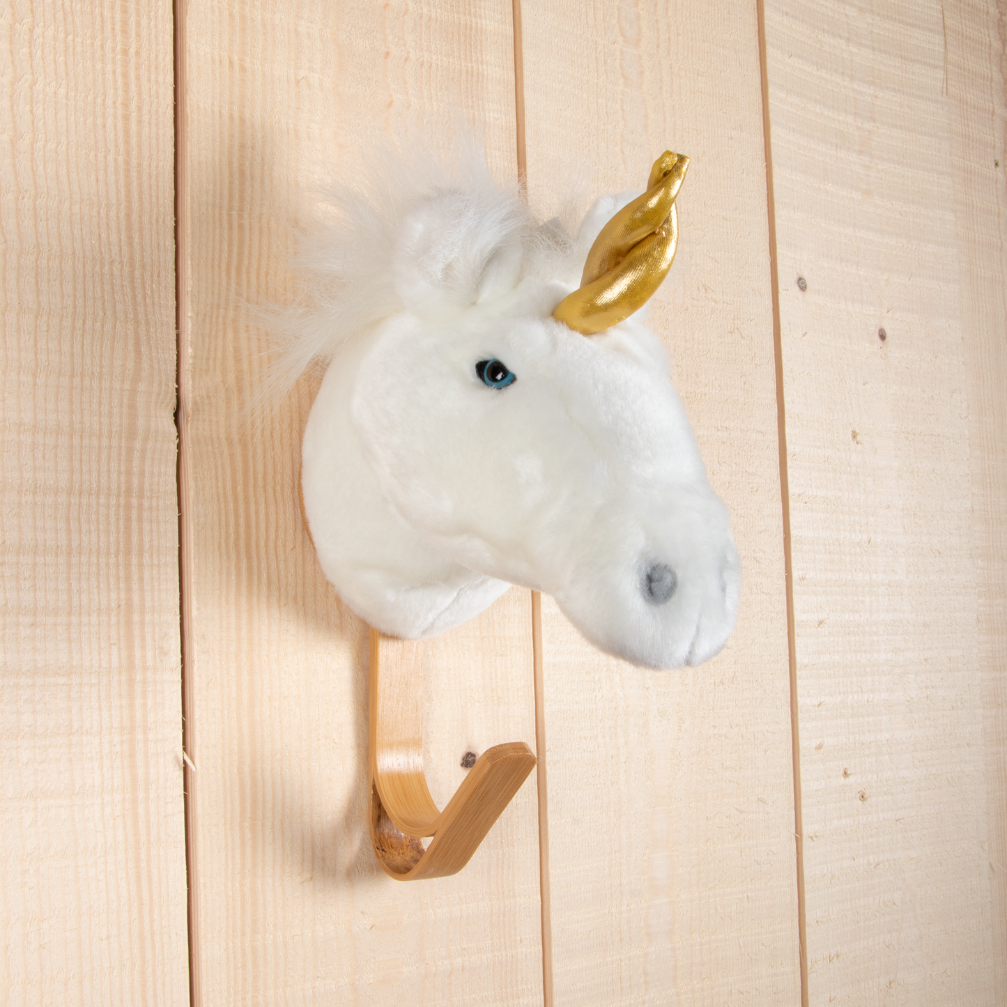 Perchero infantil cabeza de unicornio blanco Wild & Soft