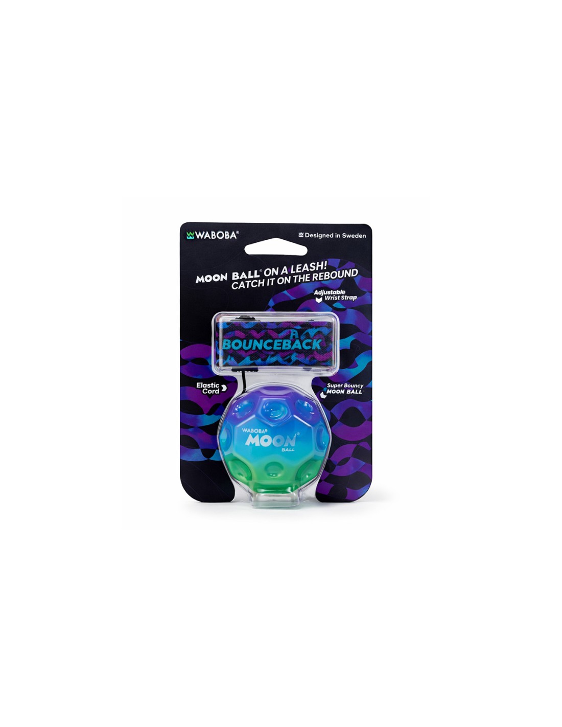 Waboba pelota Moonball rebote con elastico y muñequera - color aleatorio