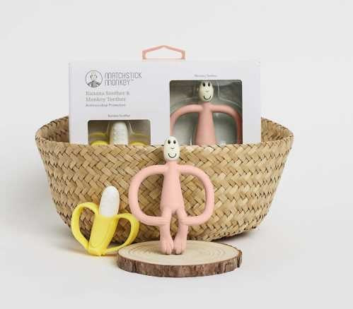 Set de Regalo Banana & Monkey - Dusty Pink