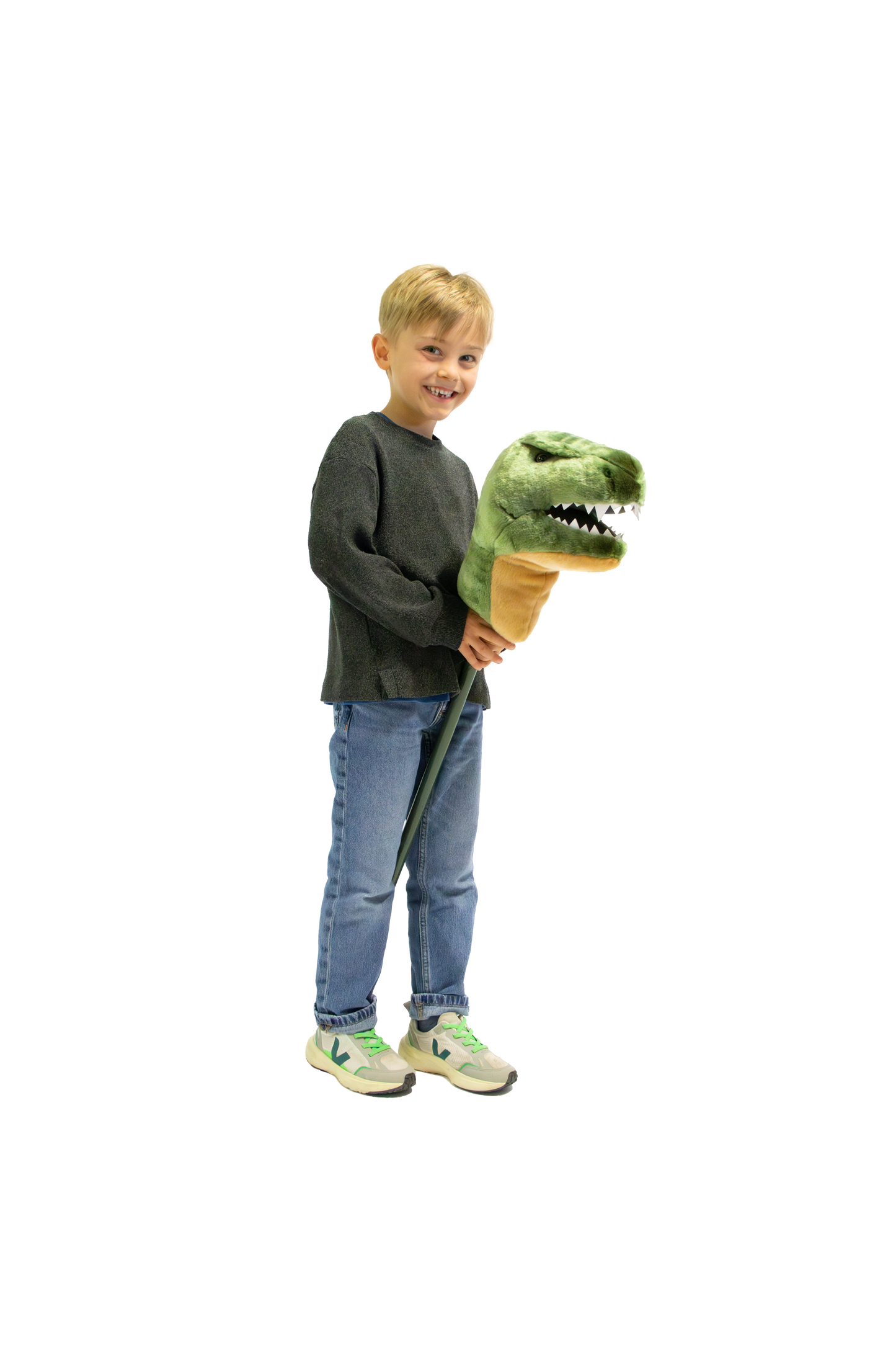Peluche T-Rex con palo Wild & Soft
