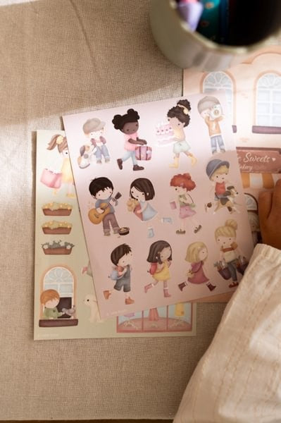 Libro de Pegatinas de Compras con Rosa