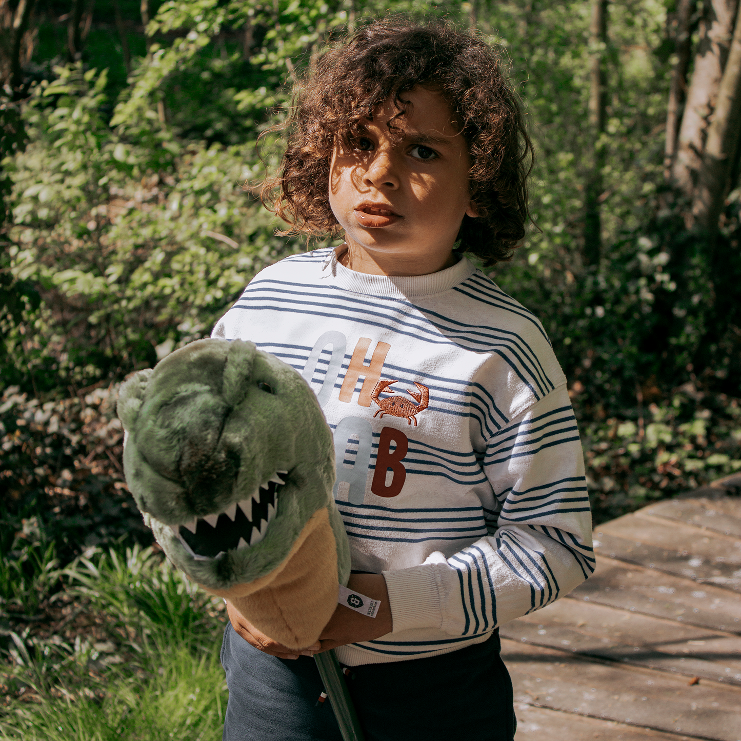 Peluche T-Rex con palo Wild & Soft