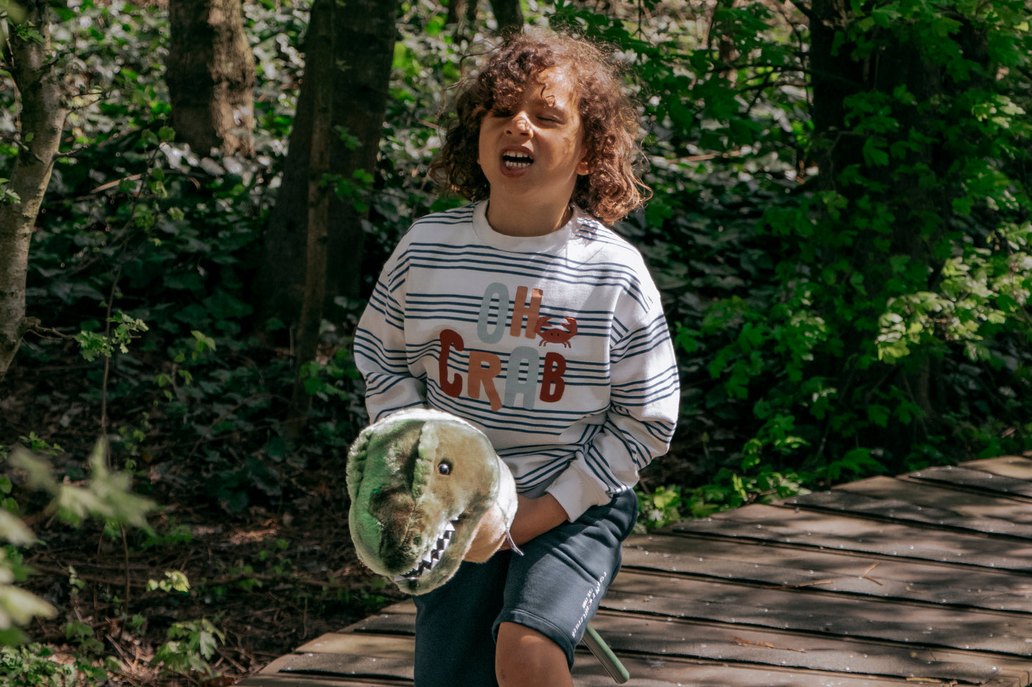 Peluche T-Rex con palo Wild & Soft