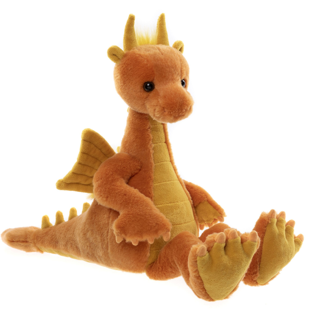 Dragón de peluche Diamonds naranja Charlie Bears