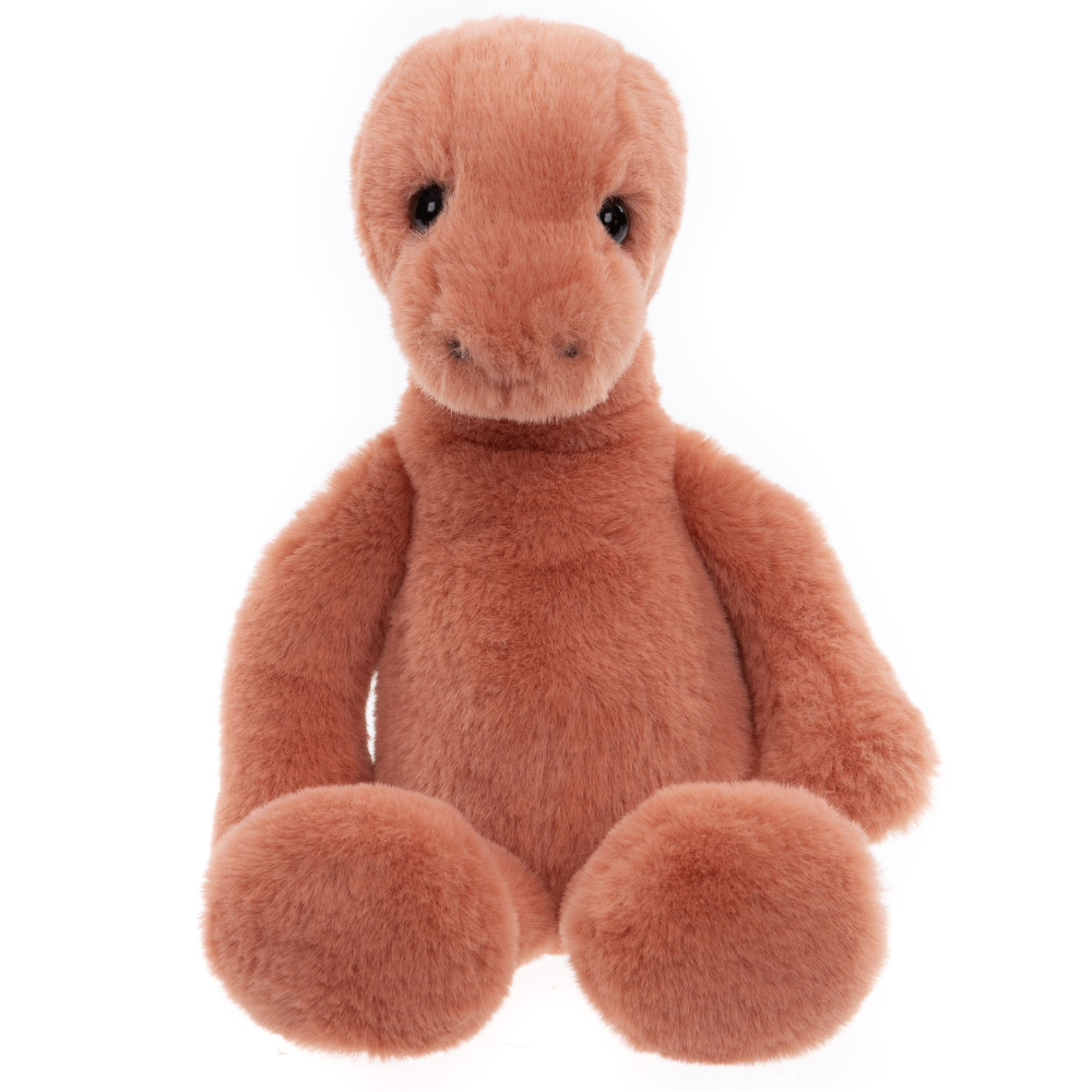 Dinosaurio stegosaurus de peluche Stevie naranja tamaño M Charlie Bears