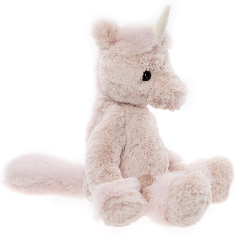 Unicornio de peluche Star rosa tamaño M Charlie Bears